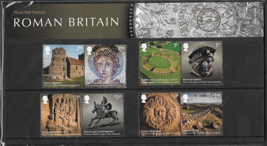 (image for) 2020 Roman Britain Royal Mail Presentation Pack 587